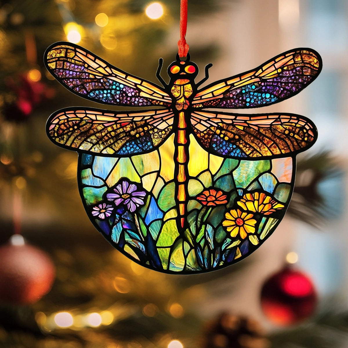 Shineful 2D Acrylic Ornament Garden Glow Dragonfly