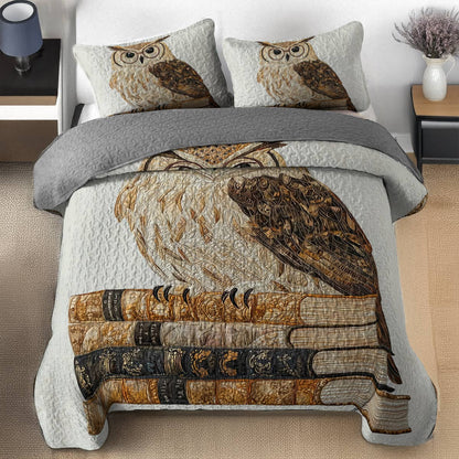 Shineful All Season Quilt 3-Piece Set - Timeless Owl Charm