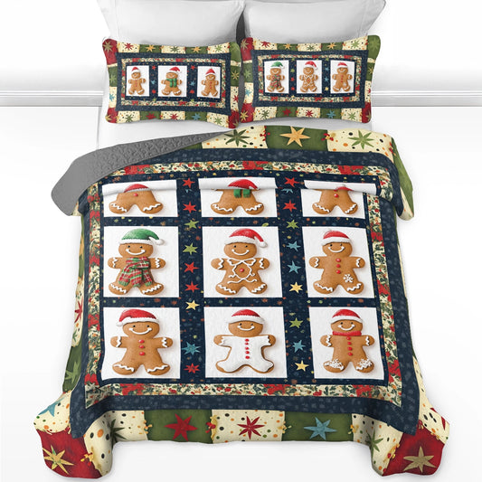 Shineful All Season Quilt 3-teiliges Set Gingerbread Frost