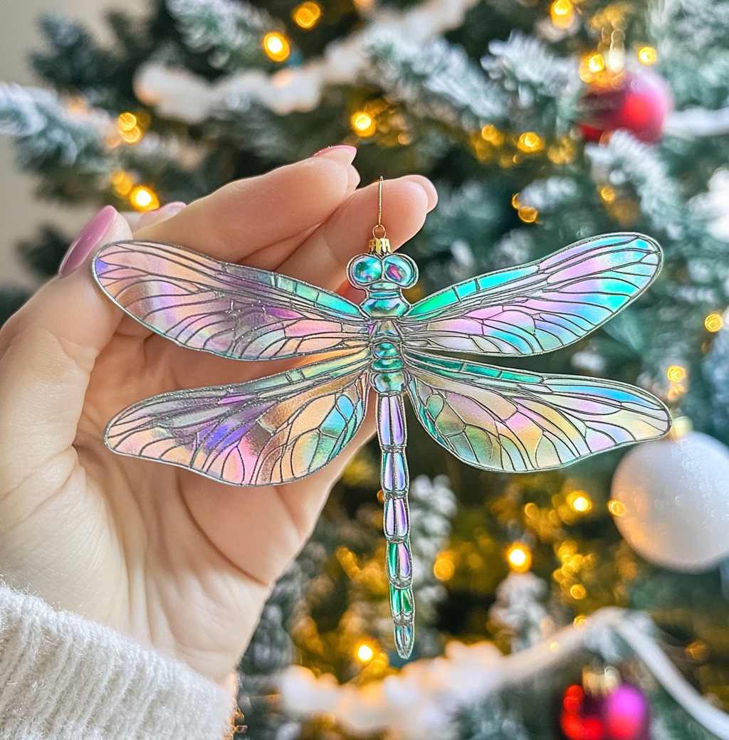 Shineful Acrylic Ornament Iridescent Dragonfly