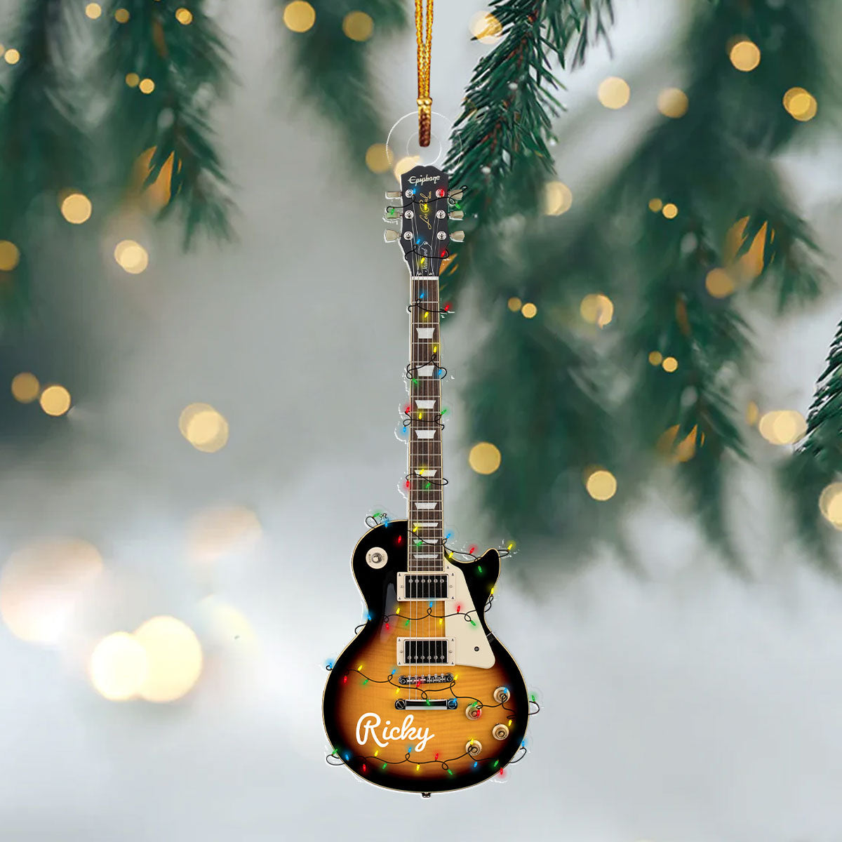 Shineful 2D Acrylic Ornament - Personalized Les Paul Guitar Collection