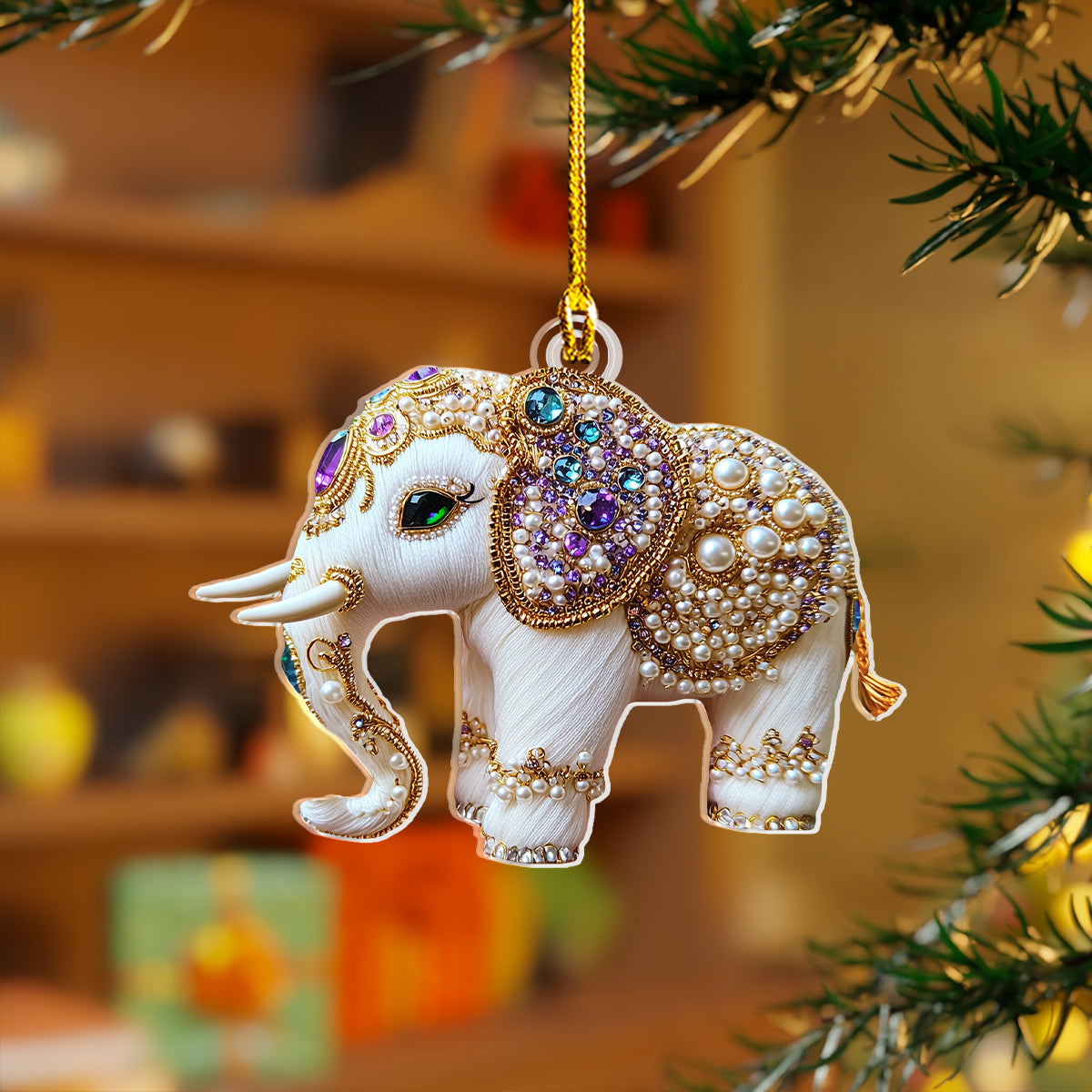 Shineful 2D Acrylic Ornament Twinkling Elephant