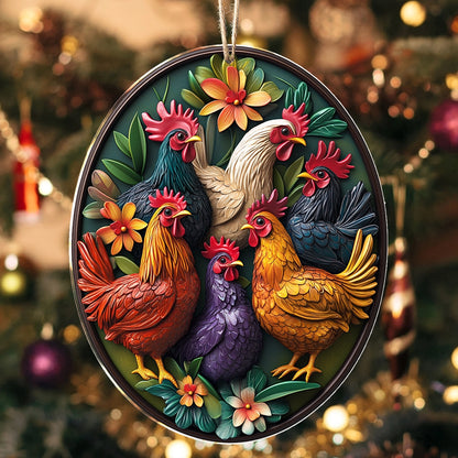 Shineful 2D Acrylic Ornament Countryside Gathering