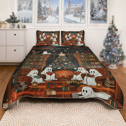 Shineful All Season Quilt 3-Piece Set Christmas Book Club