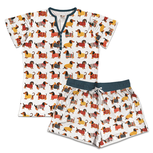 Shineful Pajama Shorts Cute Dachshund