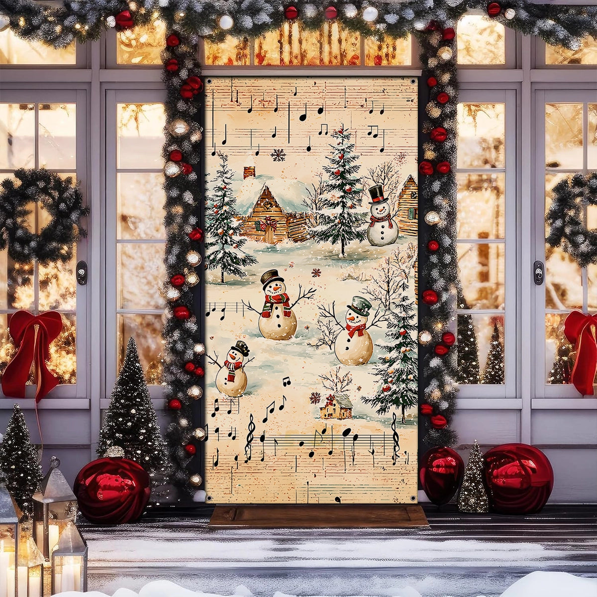 Shineful Door Cover - Snow Melody