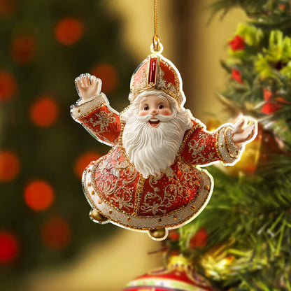 Shineful 2D Acrylic Ornament St Nicholas Cheer