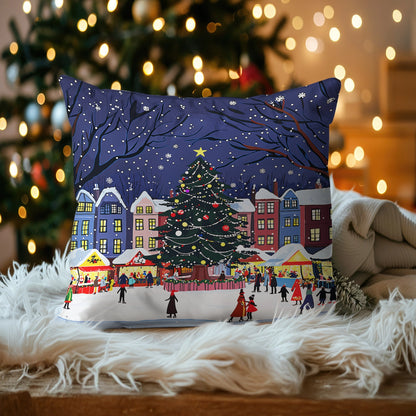 Shineful 2D Print Cushion Cover, Pillowcase, Pillows Covers - Christmas Market