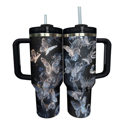 Shineful Glossy Tumbler Midnight Butterfly Glow