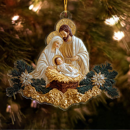 Shineful 2D Acrylic Ornament Nativity