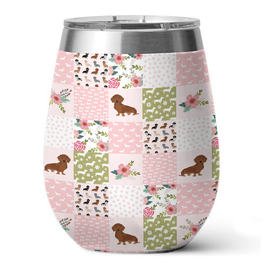 Shineful Wine Tumbler Dachshund Dreams