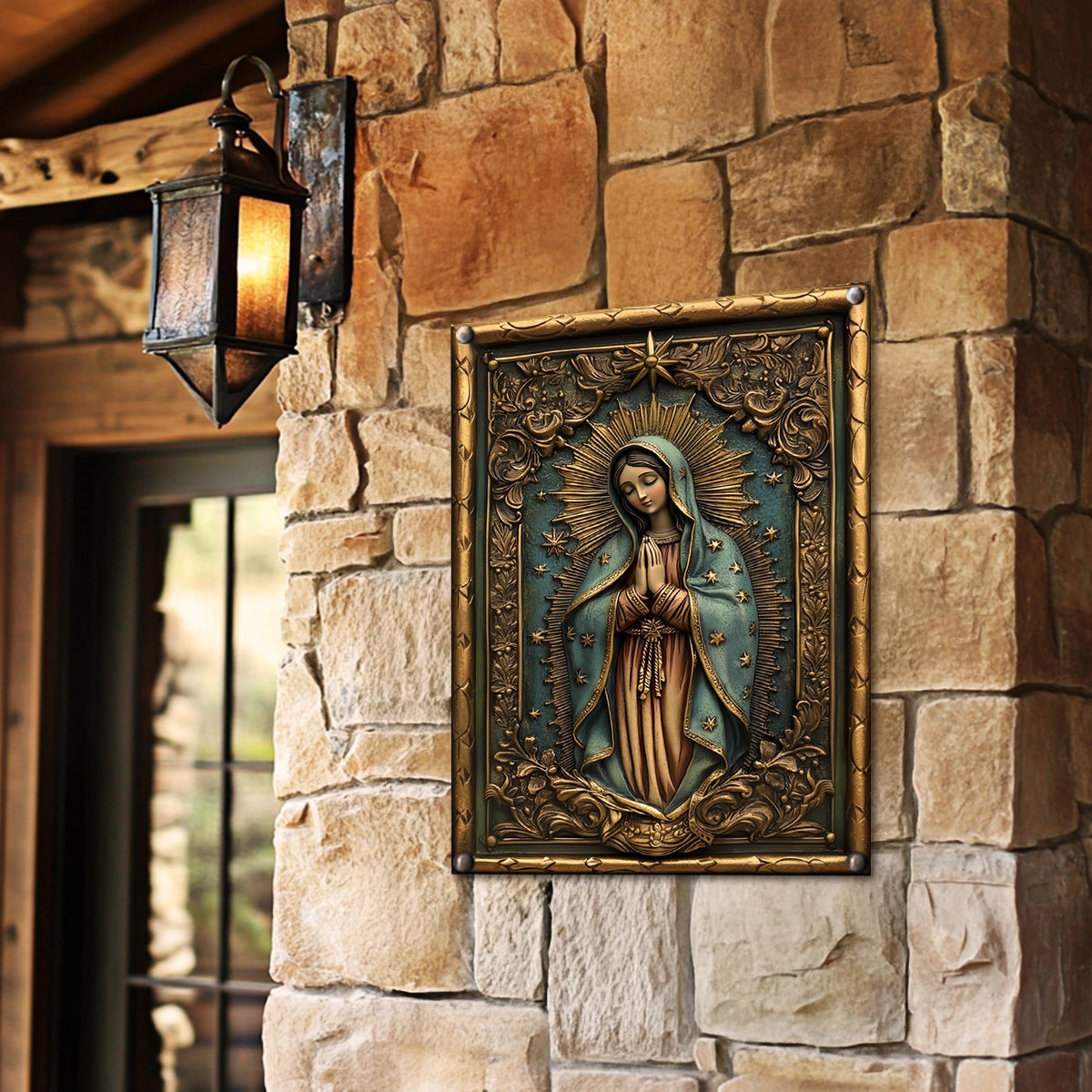 Shineful 2D Metal Sign Our Lady Of Guadalupe