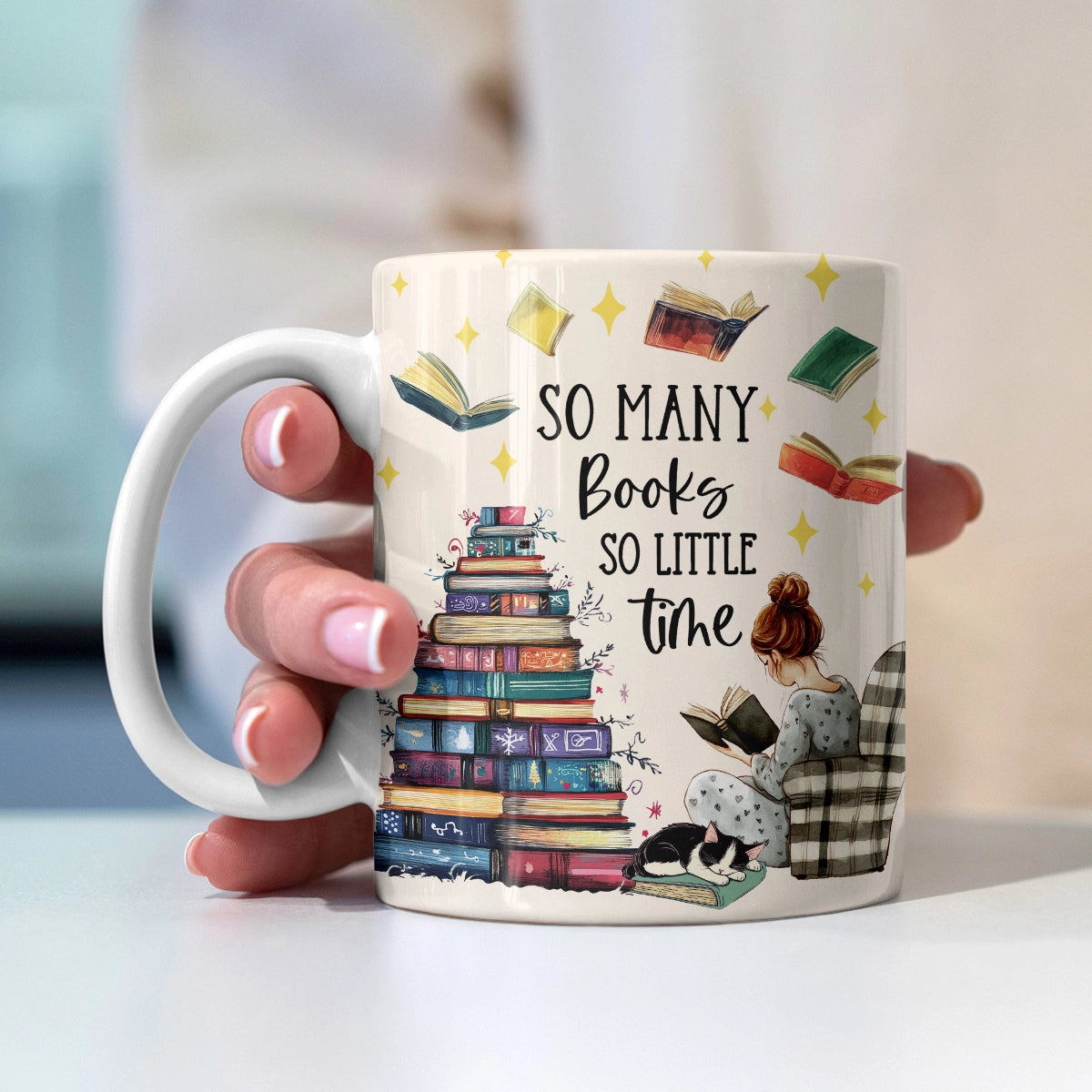 Shineful Ceramic Mug Cozy Reading