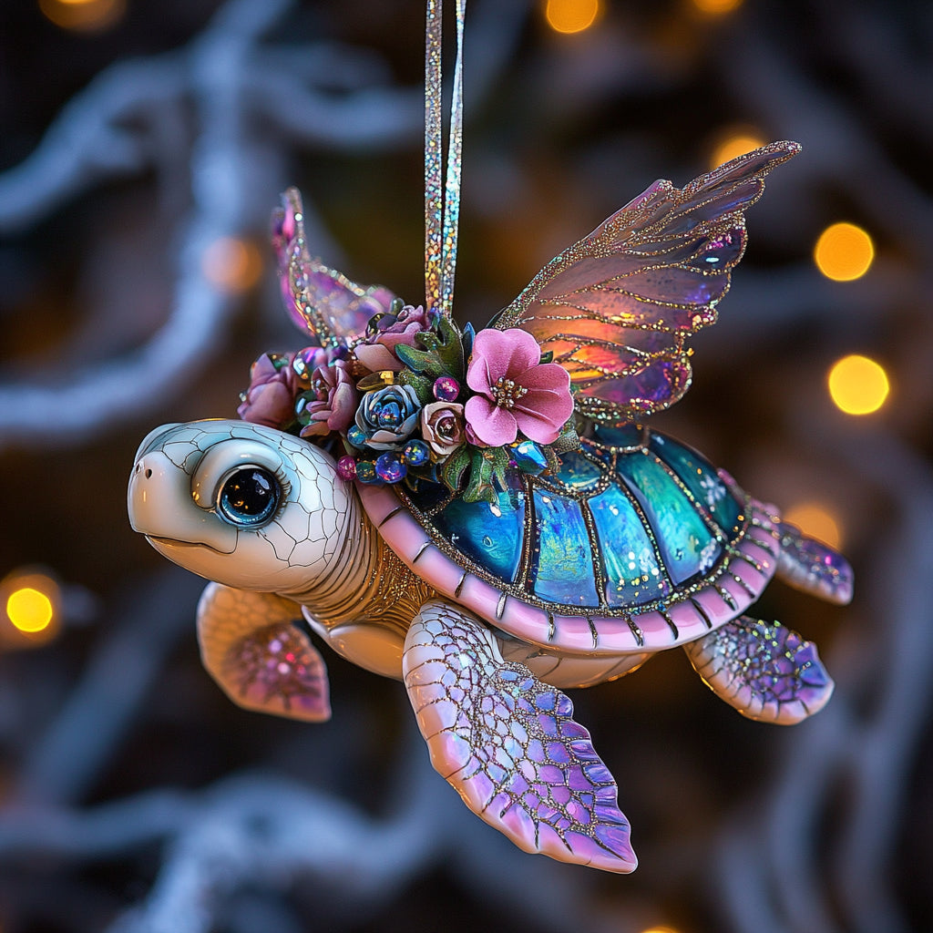 Shineful Acrylic Ornament Fairy Turtle