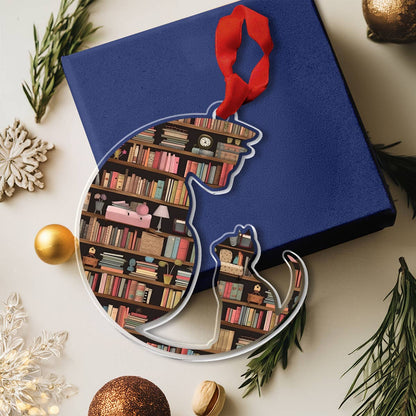 Shineful 2D Acrylic Ornament Bookish Cats