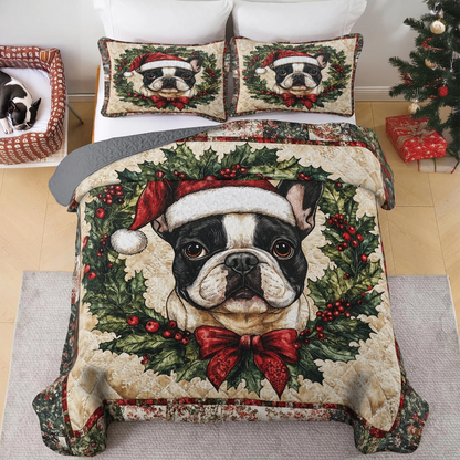 Shineful All Season Quilt 3-Piece Set - Joyful Frenchie