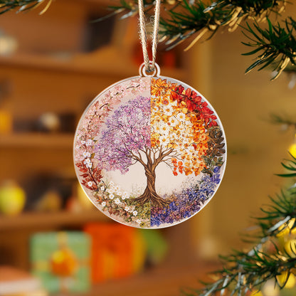 Shineful 2D Acrylic Ornament - Four Seasons Tree of Life