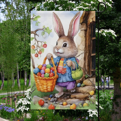 Shineful Garden Flag 12" x 18" Egg Hunt Delight