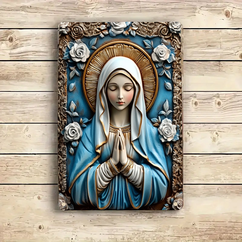 Shineful 2D Metal Sign Graceful Virgin Mary