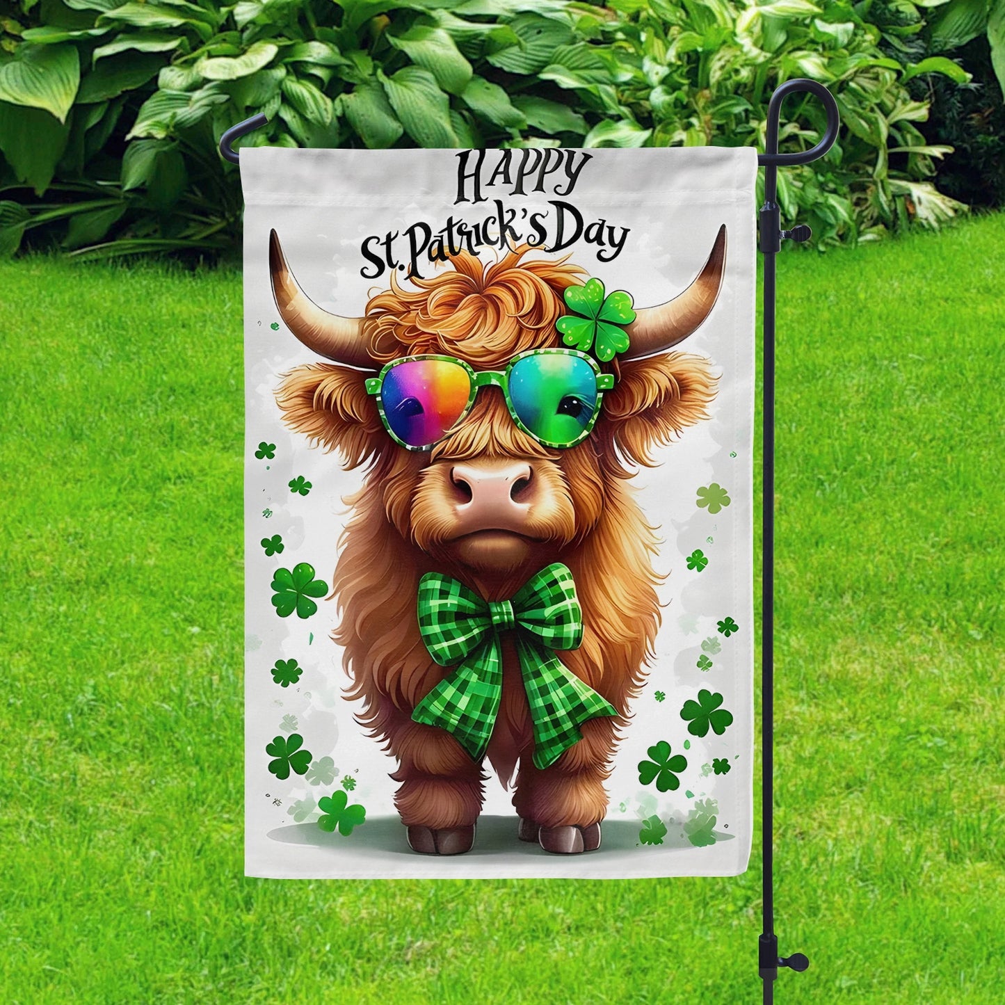 Shineful Garden Flag 12" x 18" Highland Irish Vibes