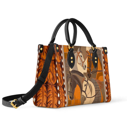 Sac en cuir brillant Masterpiece en forme de cheval