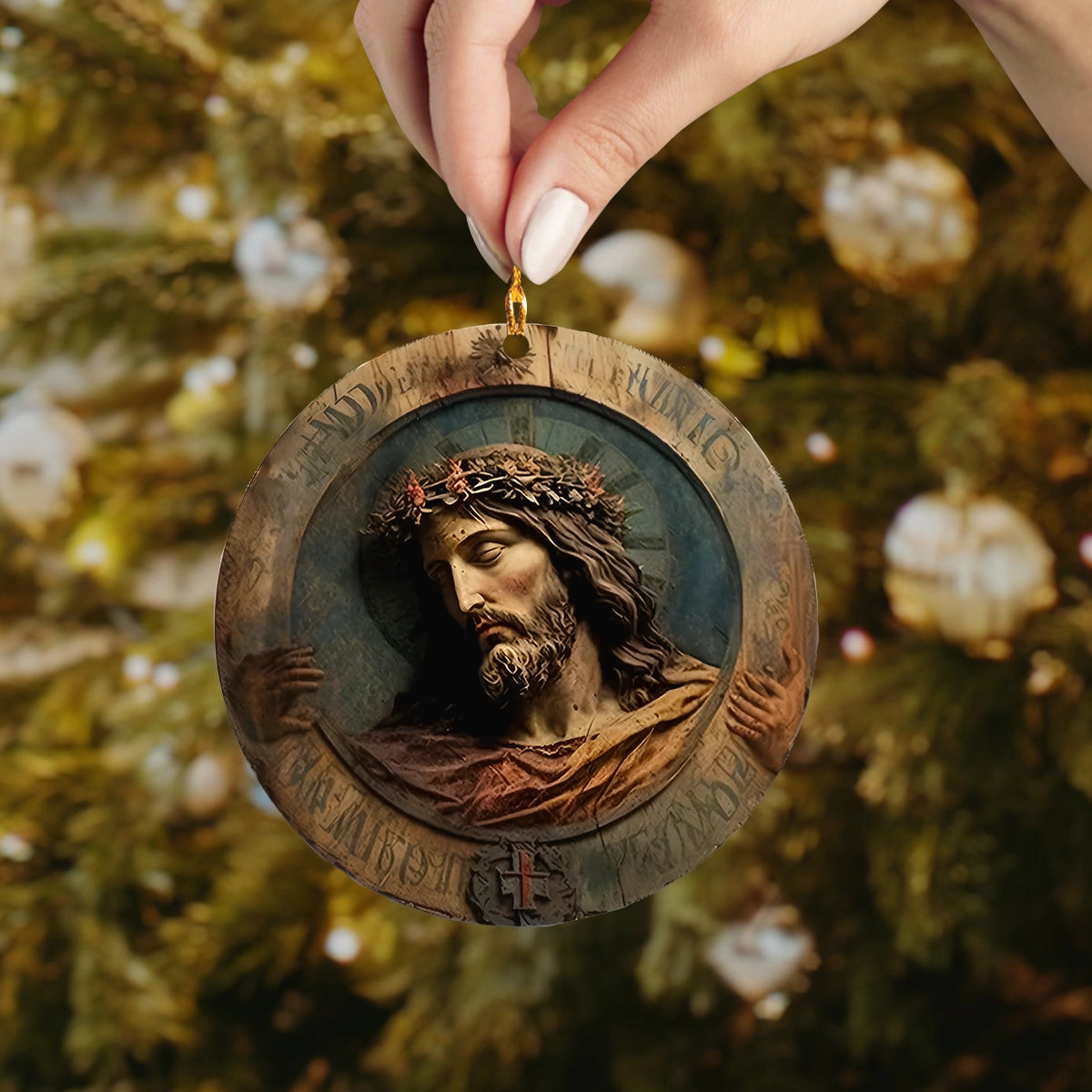 Shineful 2D Acrylic Ornament Christ Sacred Suffering