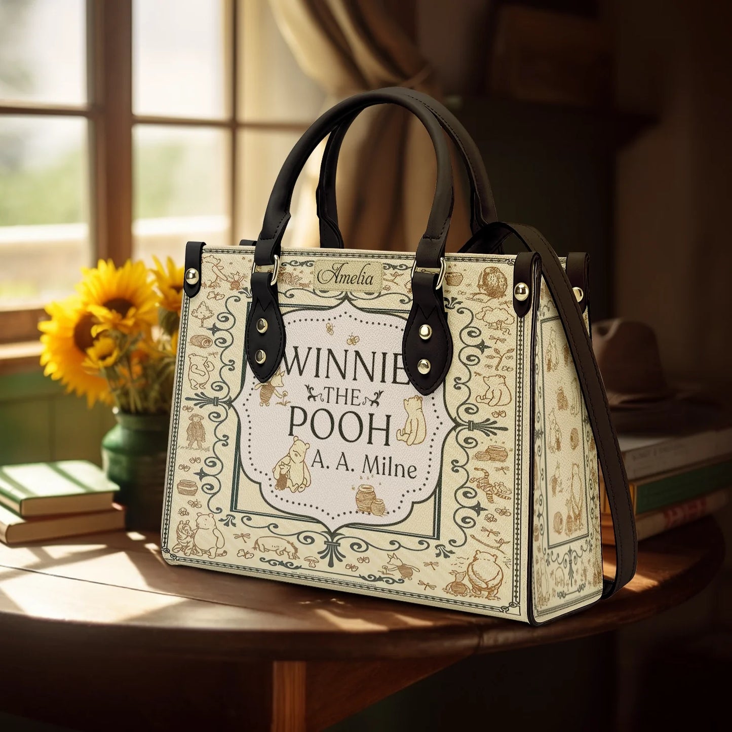 Shineful Leather Bag Pooh’s Timeless