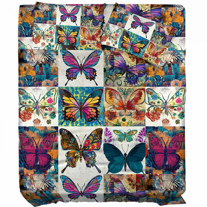 Shineful 4-Piece Bed Sheet Set Classical Butterflies