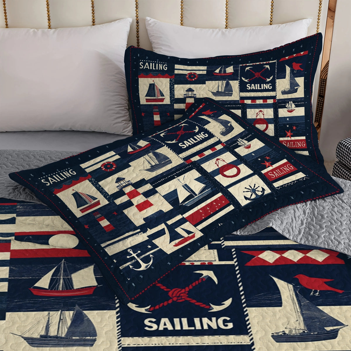 Shineful All Season Quilt 3-Piece Set - Sail-Away Dream