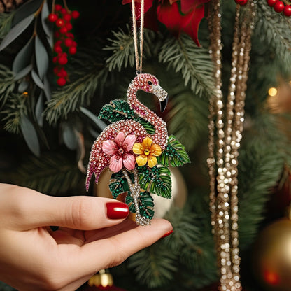 Shineful Acrylic Ornament Tropical Glam Flamingo