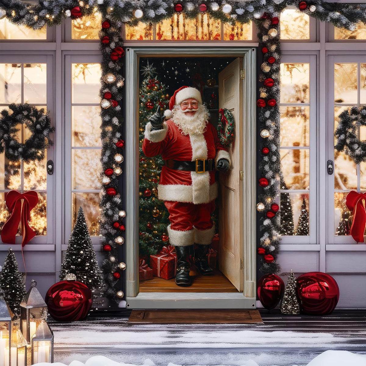 Shineful Door Cover - Santa’s Welcome