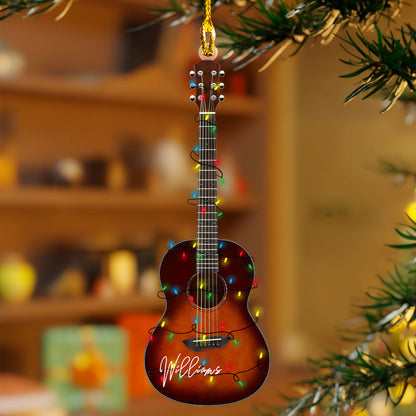 Shineful 2D Acrylic Ornament - Personalized Acoustic Guitar Collection