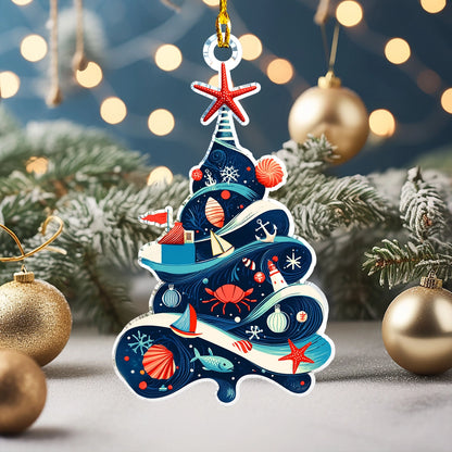 Shineful Acrylic Ornament Nauti-Tree Christmas