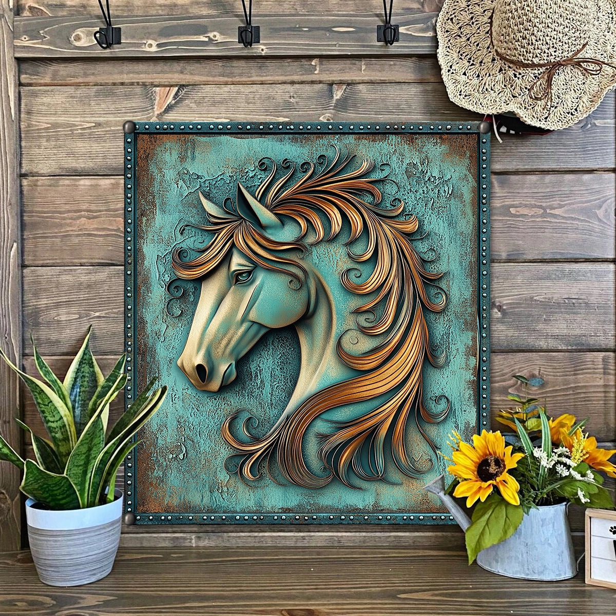 Shineful 2D Metal Sign Horse Majestic Mane