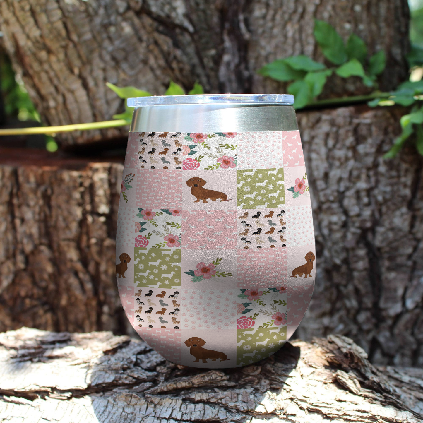 Shineful Wine Tumbler Dachshund Dreams