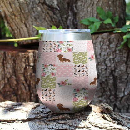 Shineful Wine Tumbler Dachshund Dreams