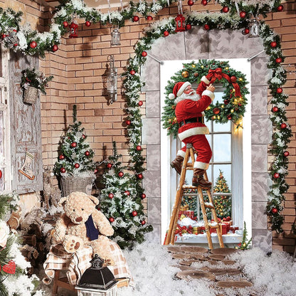 Shineful Door Cover Santa's Surprise