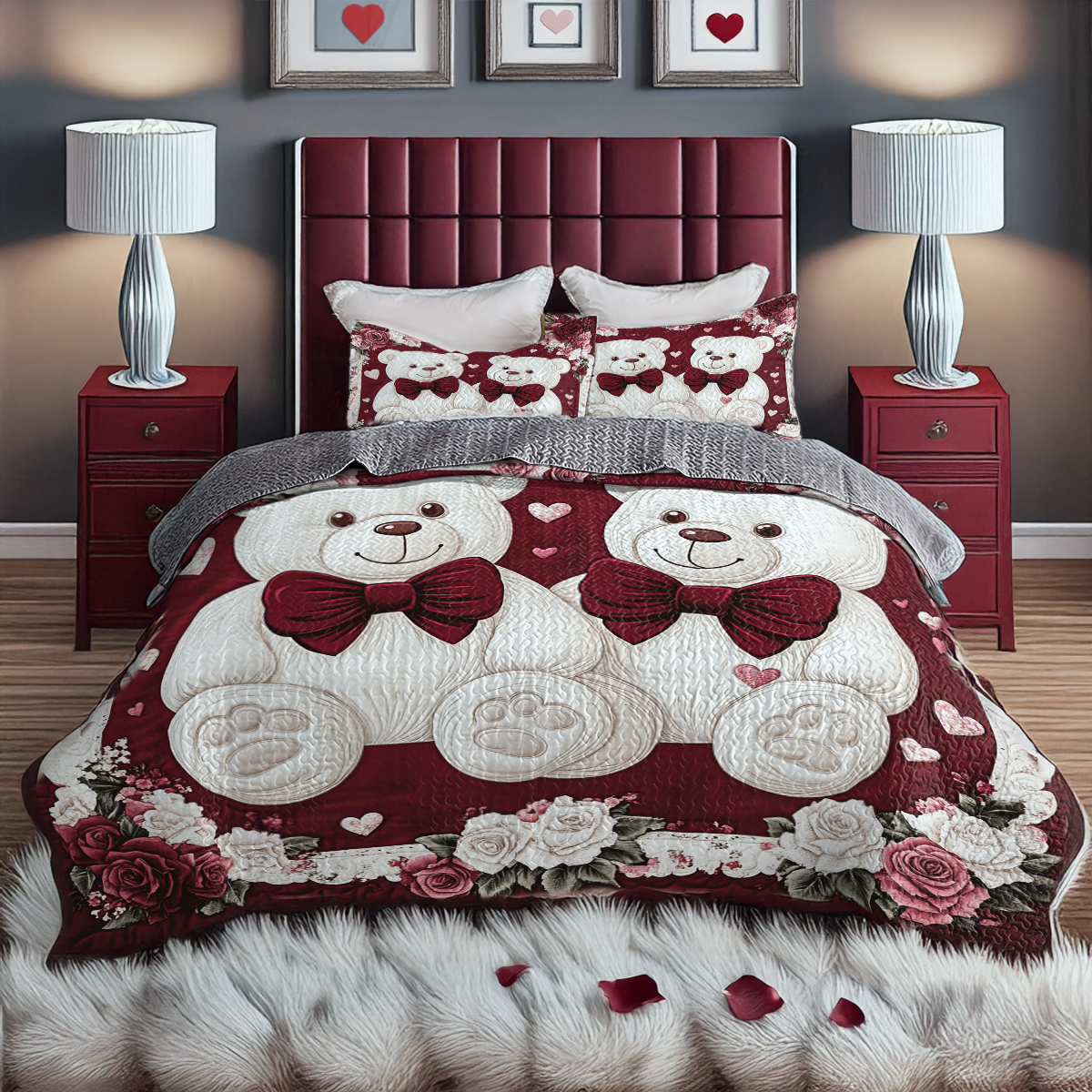 Shineful All Season Quilt 3-Piece Set Lovely Perfect Match