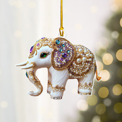 Shineful 2D Acrylic Ornament Twinkling Elephant