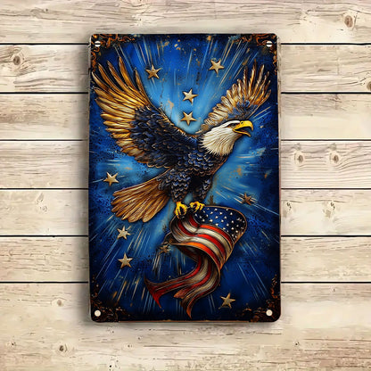 Shineful 2D Metal Sign - American Eagle