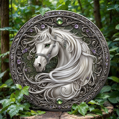 Shineful 2D Wooden Plaque, Hanging Decor, Door Sign Celestial Steed