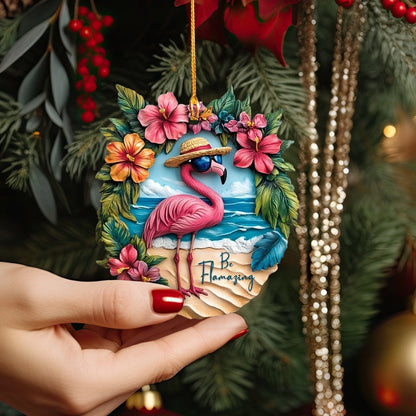 Shineful Acrylic Ornament Island Vibes Flamingo