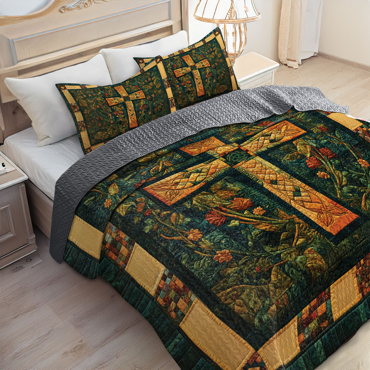 Shineful All Season Quilt 3-Piece Set Faithful Roots