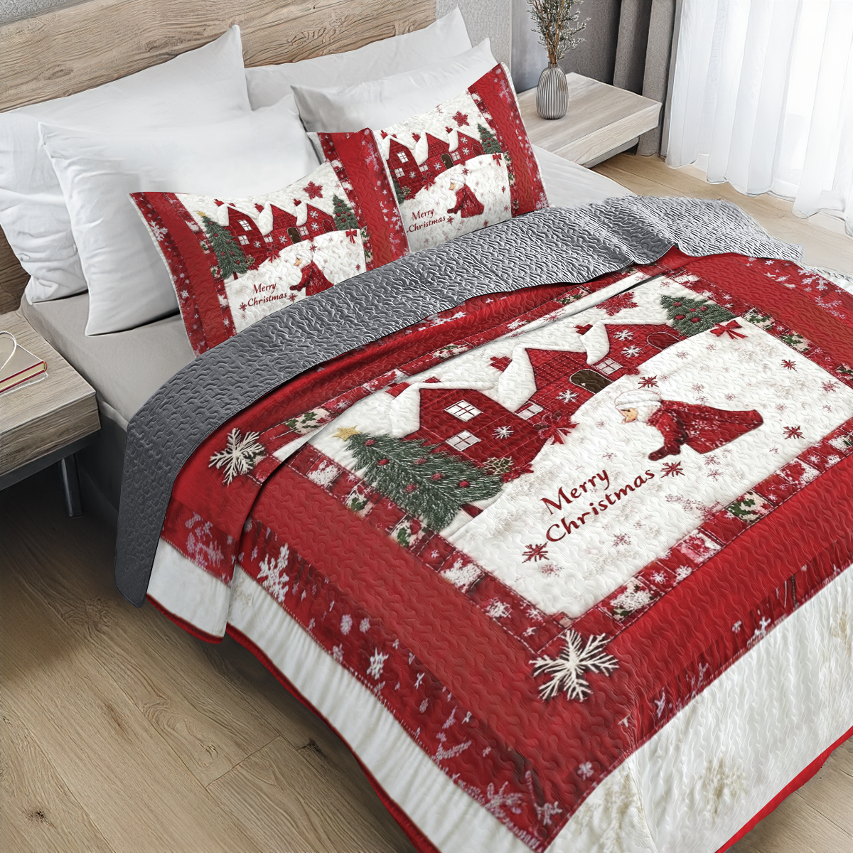 Shineful All Season Quilt 3-Piece Set - Christmas