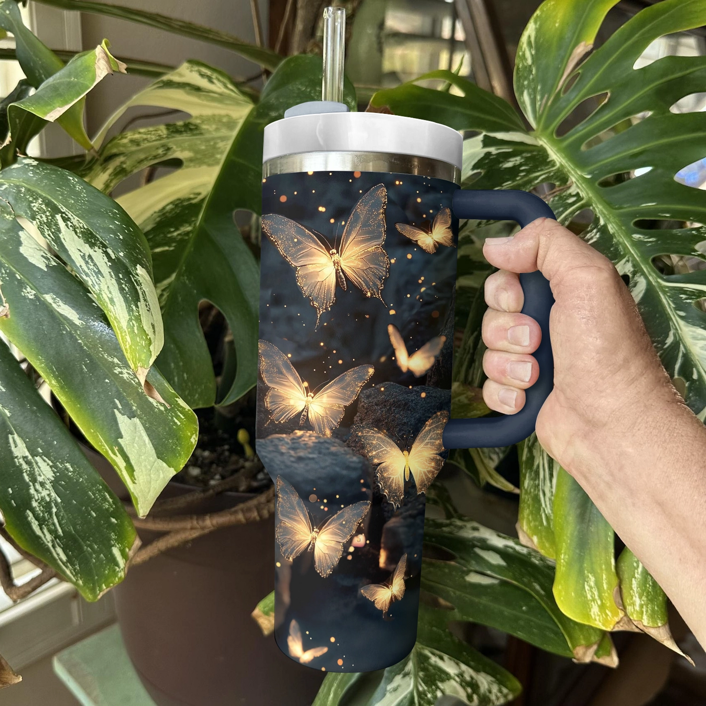 Shineful Glossy Tumbler Enchanted Butterfly Glow