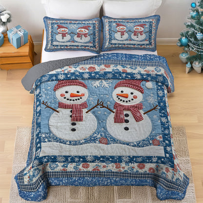 Shineful All Season Quilt 3-Piece Set Winter’s Warm Embrace