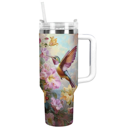 Glänzender Becher „Hummingbird Floral Dream“