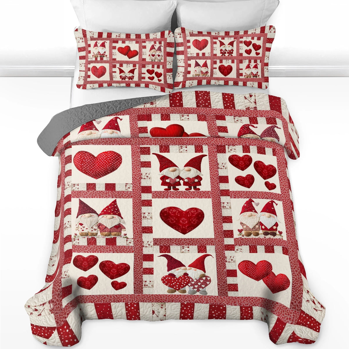 Shineful All Season Quilt 3-Piece Set Gnome Sweet Gnome