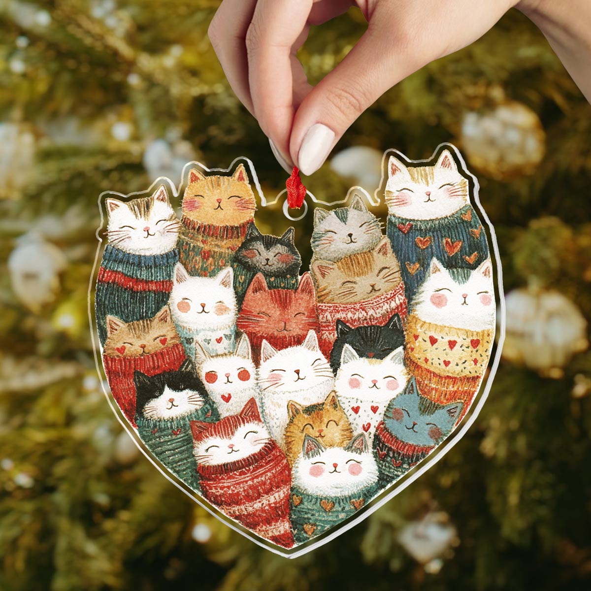 Shineful 2D Acrylic Ornament Feline Friends