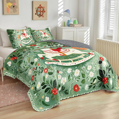 Shineful All Season Quilt 3-Piece Set Rocking Horse Dreams